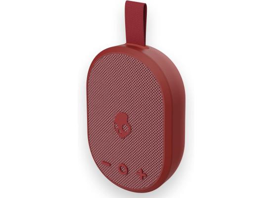 Skullcandy Ounce Wireless Bluetooth Speaker - IPX7 Waterproof Mini Portable Speaker with 16 Hour Battery, Downward Firing Passive Radiator, and Ballistic Nylon Carry Strap - Red